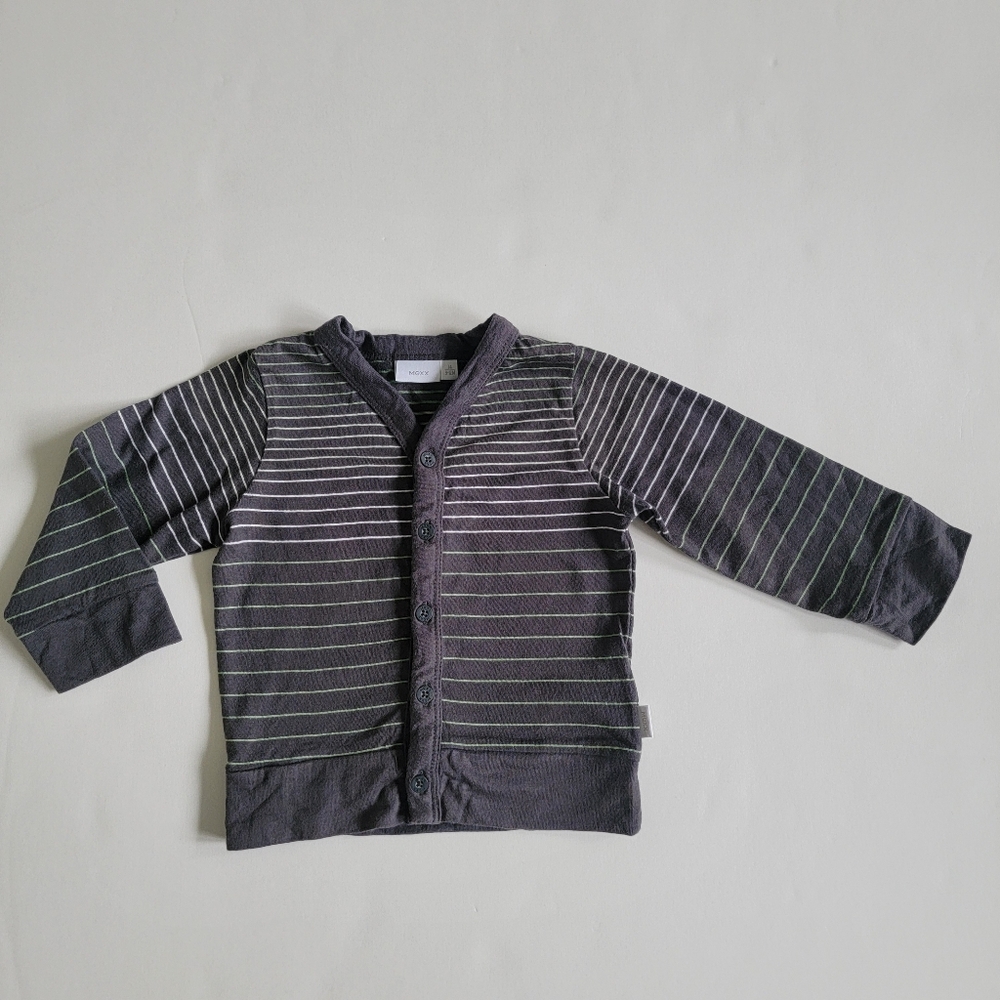 9-12M Mexx Grey Stripe Cardigan